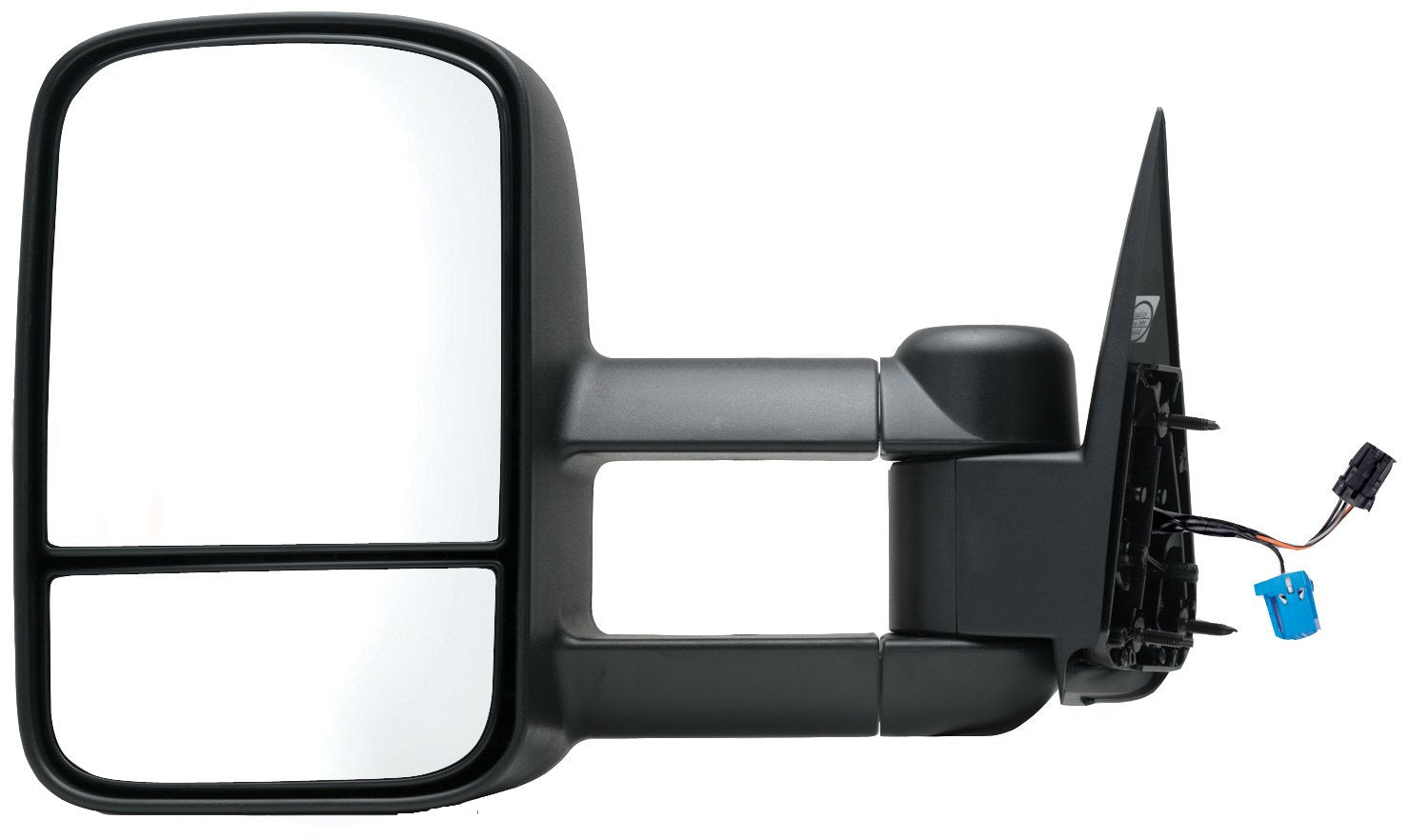K Source Extendable Driver Side Towing Mirror For 2003 – 2007 Escalade, Avalanche, Suburban, Tahoe, Yukon, Silverado, Sierra, Silverado/Sierra Classic. Textured Black, Power Heated, LED Arrow Signal, Dual Lens, Foldaway