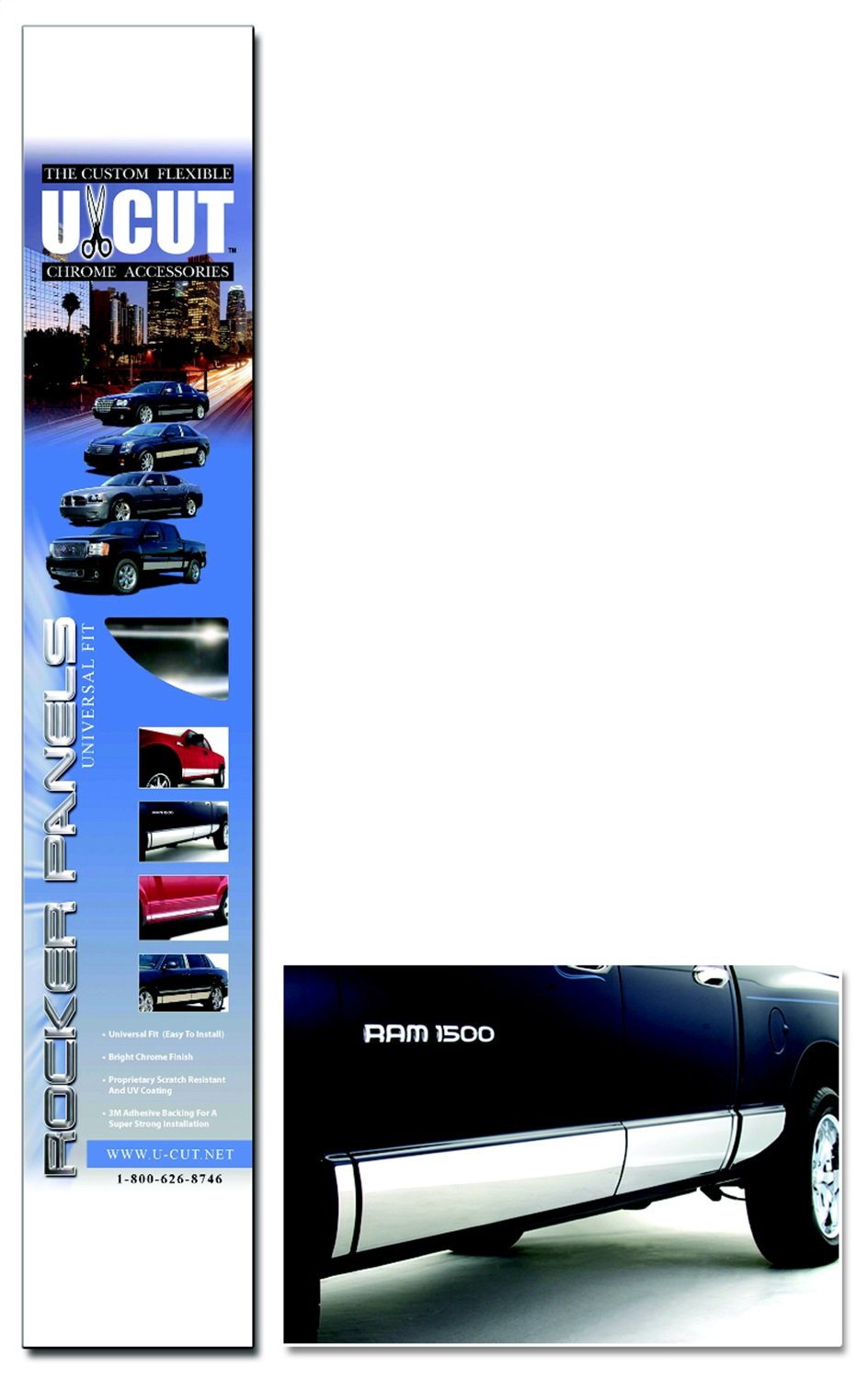 ICI Rocker Armor-UCUT6 Universal Rocker Panel Guard Rocker Panel