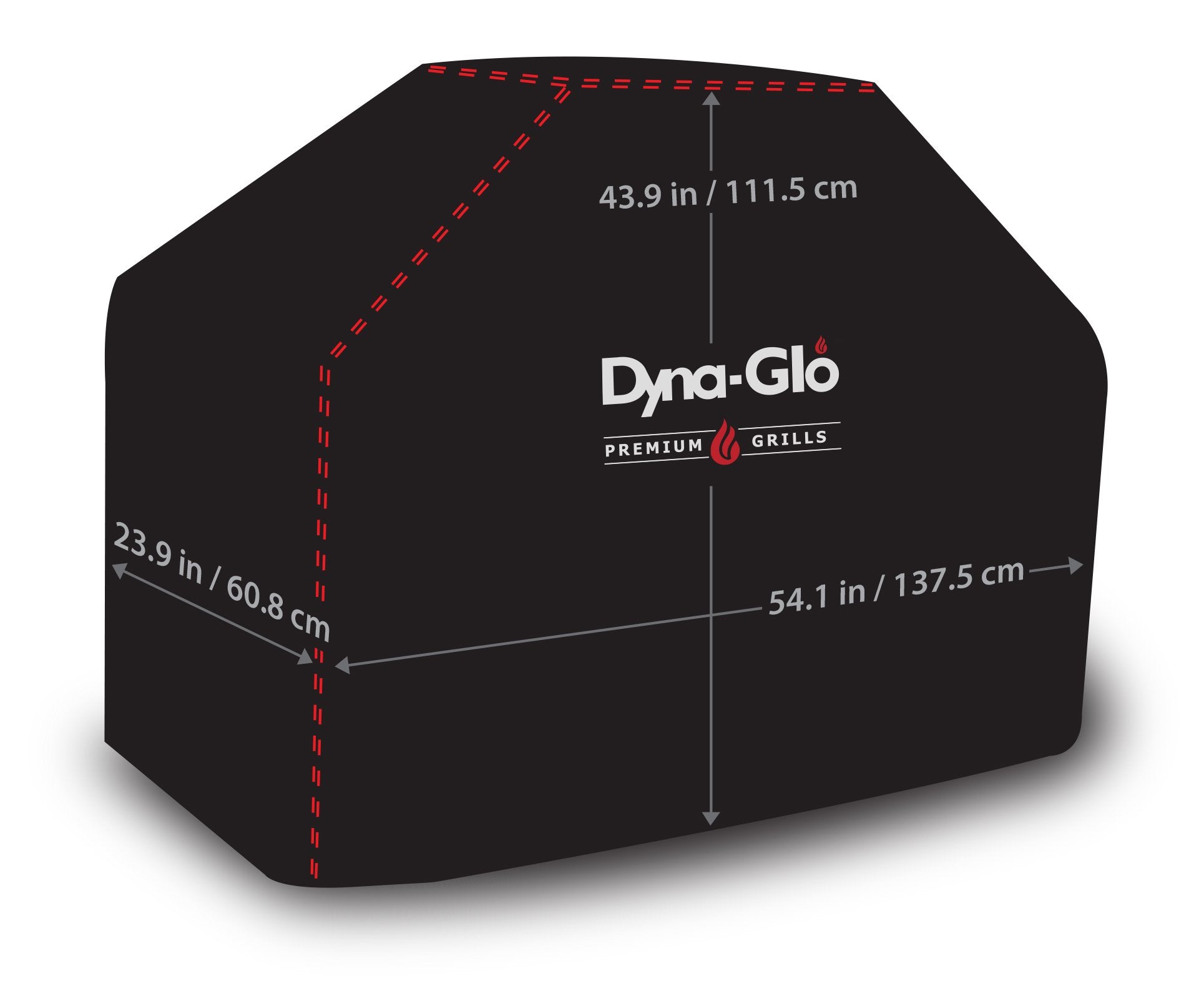 5 Burner Dyna-Glo Premium Gas Grill Cover,Black