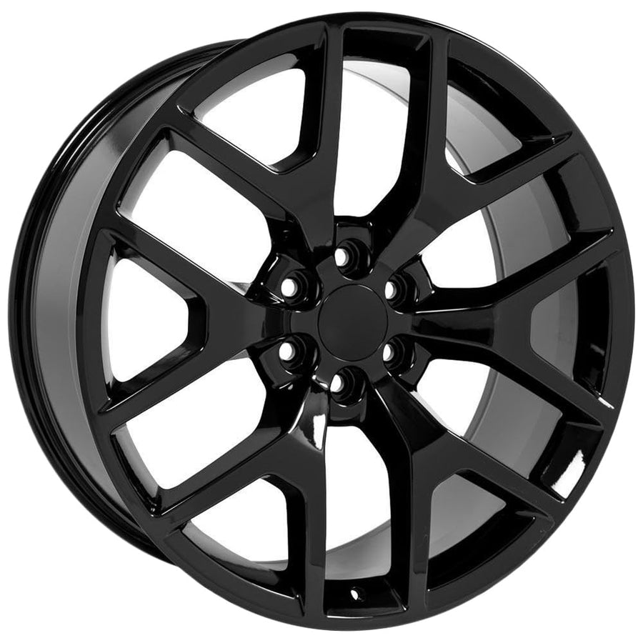 Black Wheel OE Wheels LLC CV92-24100-6550-31B Painted (24 x 10. inches /6 x 139 mm, 31 mm Offset)