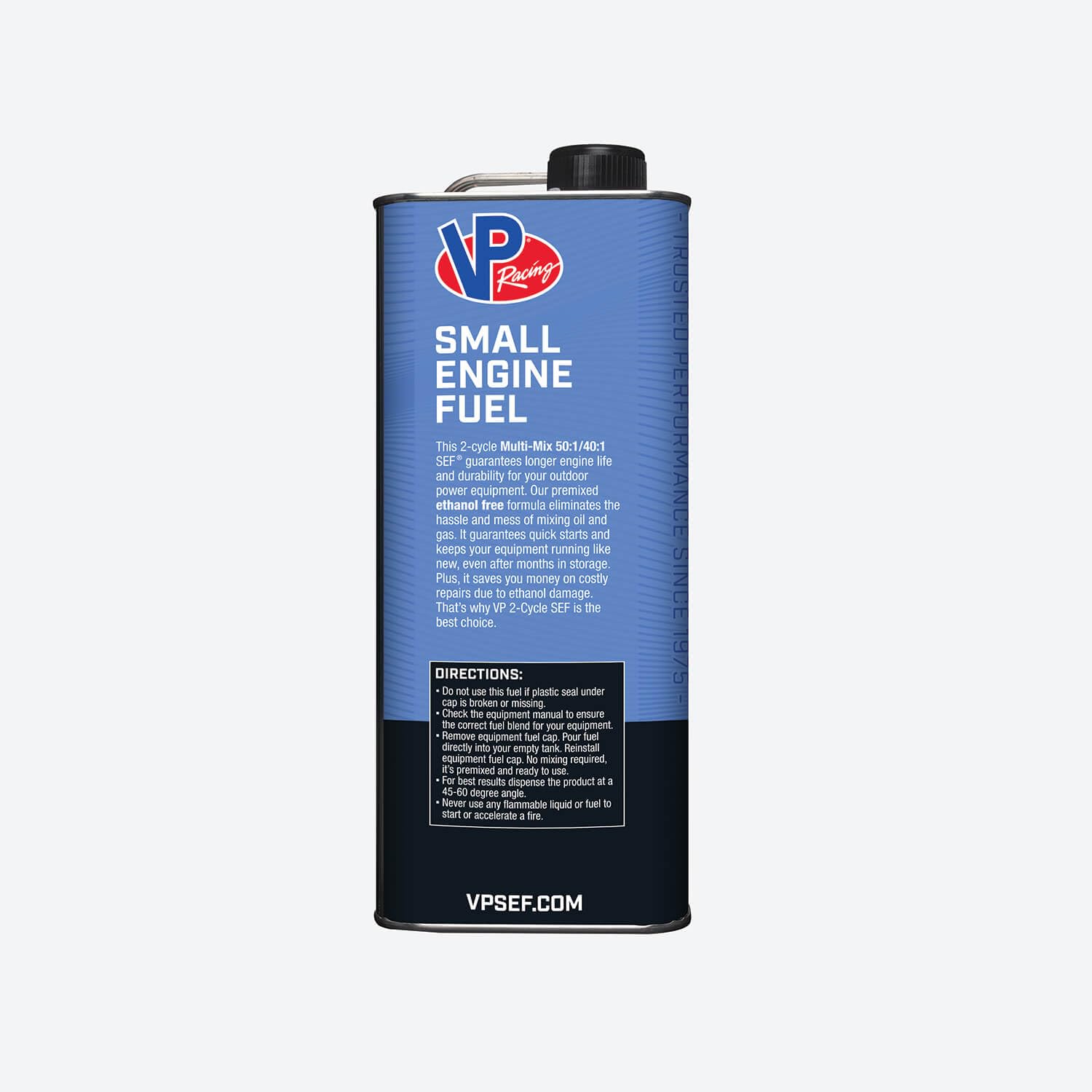 Ready to Use VP Racing Fuels 6811, 40:1/50:1 Premixed 2-Cycle Small Engine Fuel (SEF) - Gallon