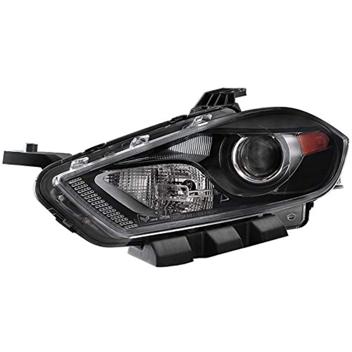 Headlight Xtune HD-JH-DDART13-HID-OE-L (Dodge Dart 13-15 Hid Models Only (Don't Fit Halogen Model) Driver Side Projector -OEM Left - Black)