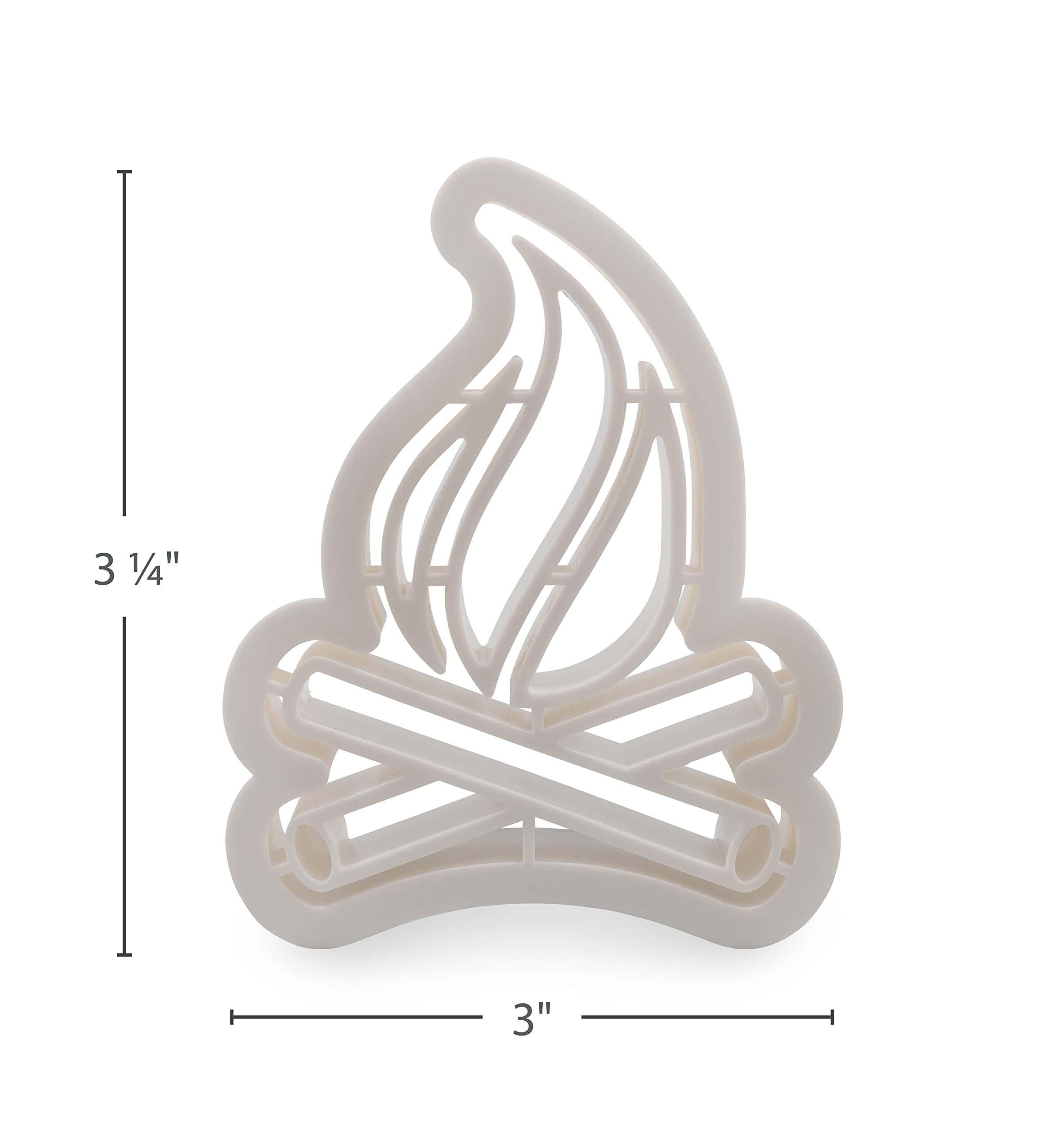 Camco Life is Better at The Campsite 53369 Cookie Cutters - Perfect for Making Decorative Cookies - Includes (1) Campfire and (1) RV Cookie Cutter, White