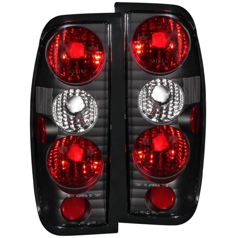 Black Euro Tail Light Set-Clear Lens ANZO USA 211115