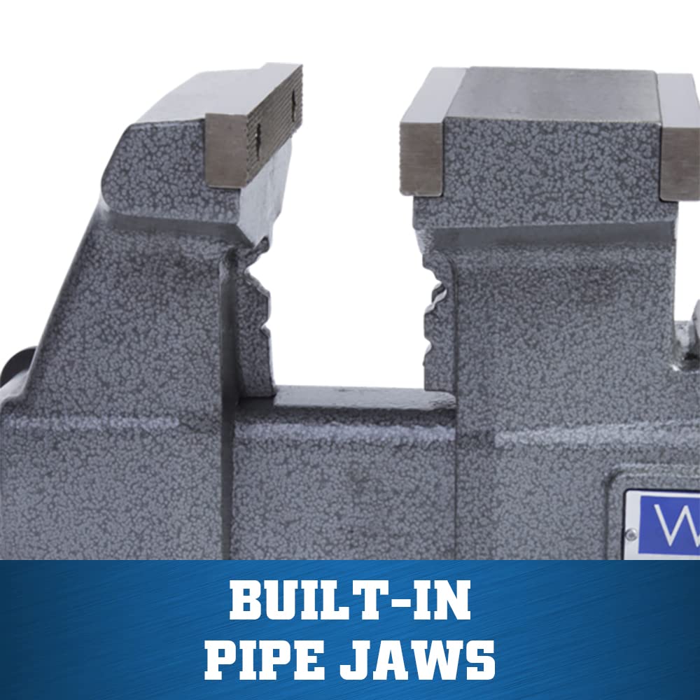 Reversible Wilton Bench Vise, 5-1/2" Jaw Width, 6-3/4" & 10-3/4" Jaw Opening, 3-3/4" Throat (Model 4550R)