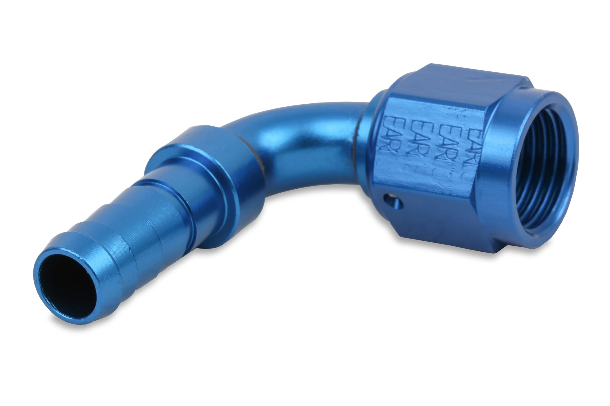 709106ERL Earl's Auto-Crimp Hose End - 90 Degree - Size -6 - Blue