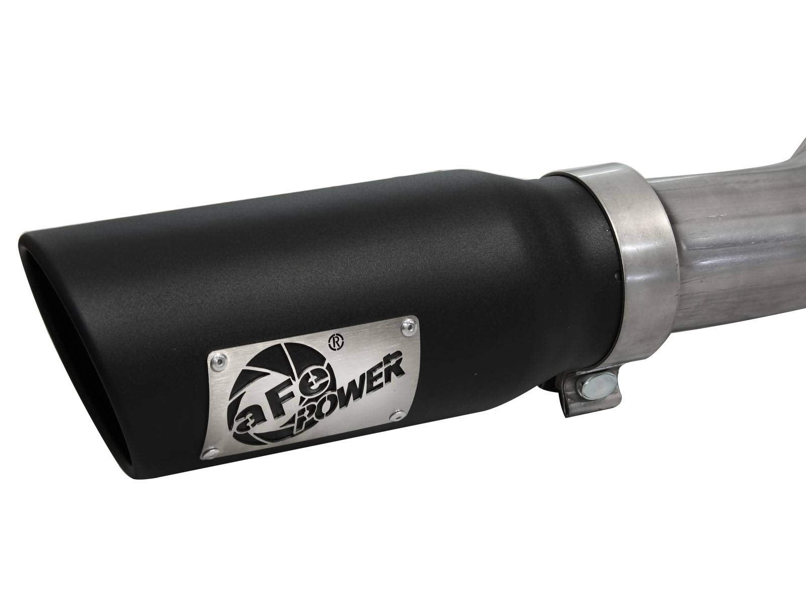 MACH Force-Xp aFe Power 3" Stainless Steel Side-Exit Cat-Back Exhaust System with Black Tips for Ford F-150