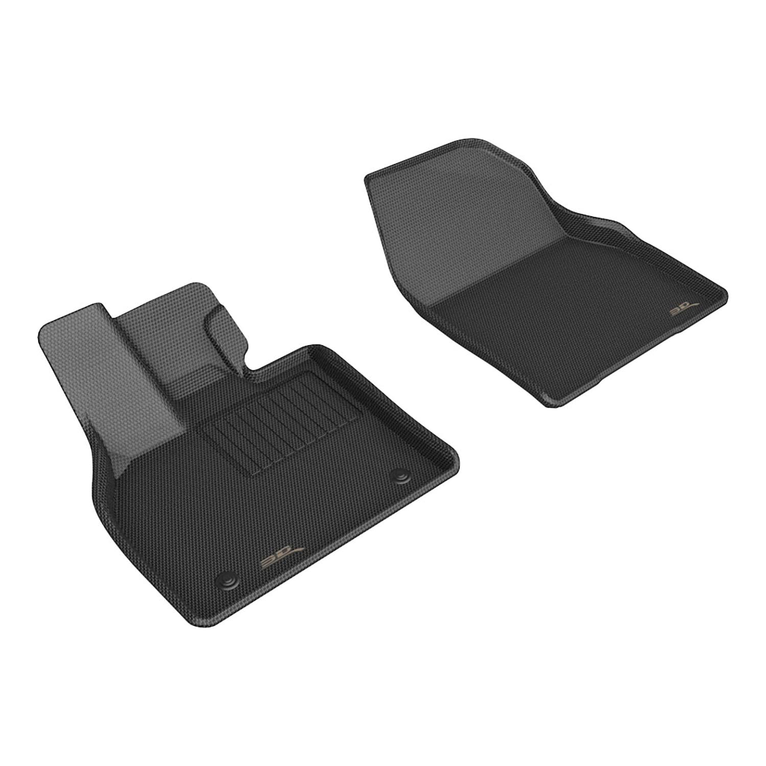 KAGU 3D MAXpider Floor Mat (BLACK) Compatible with 2023 TOYOTA BZ4X / 2023 SUBARU SOLTERA - Front Row