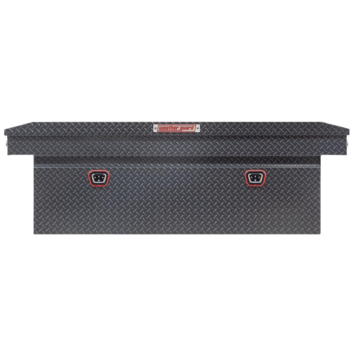 Weather Guard Saddle Truck Box Model 123-6-04, Aluminum, For Full Size Trucks, Deep, Gunmetal Gray, 15.0 cu ft capacity