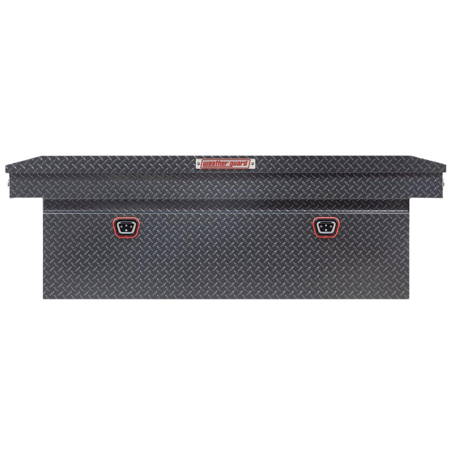 Weather Guard Saddle Truck Box Model 123-6-04, Aluminum, For Full Size Trucks, Deep, Gunmetal Gray, 15.0 cu ft capacity
