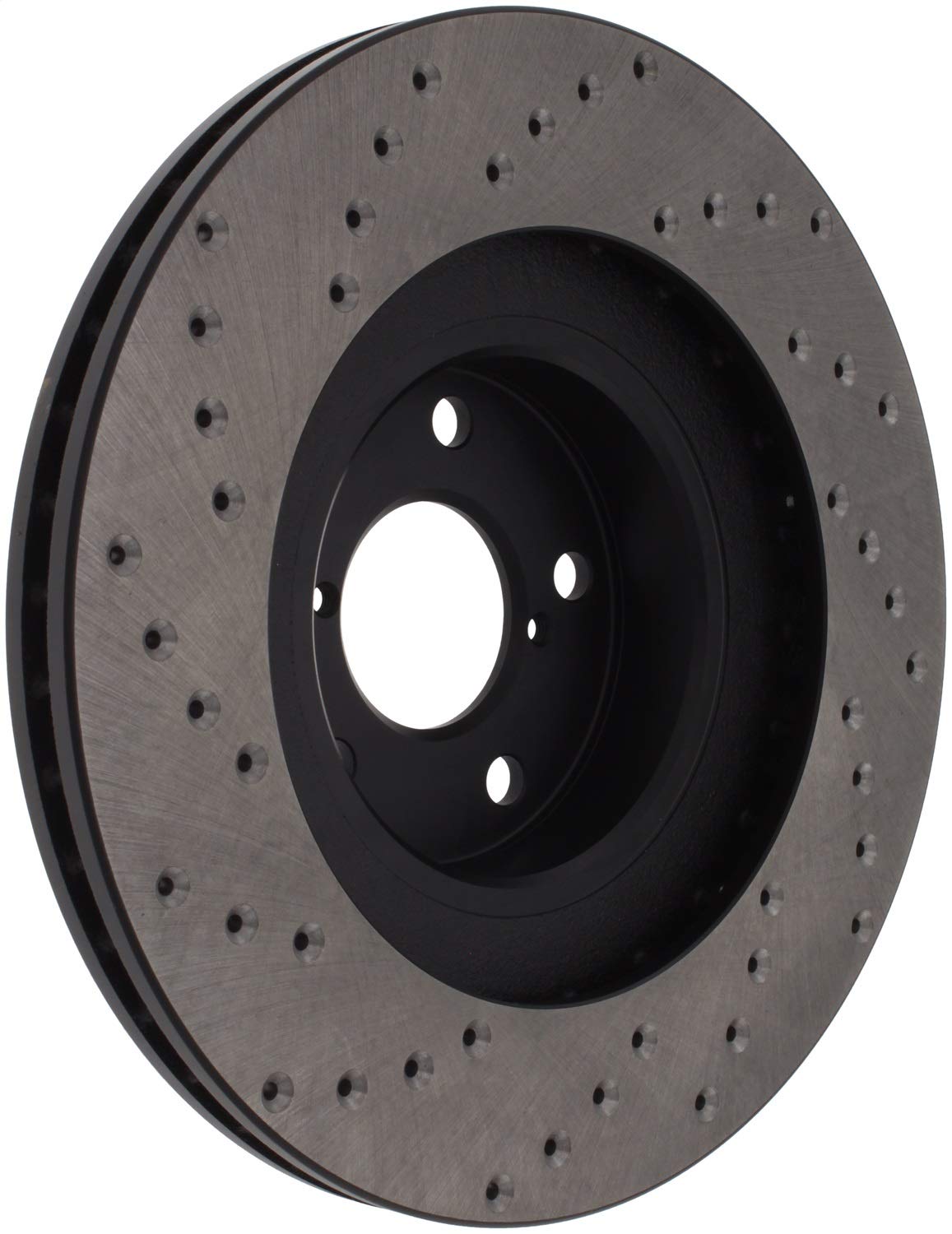 Front Left StopTech 128.47018L Sport Cross Drilled Brake Rotor