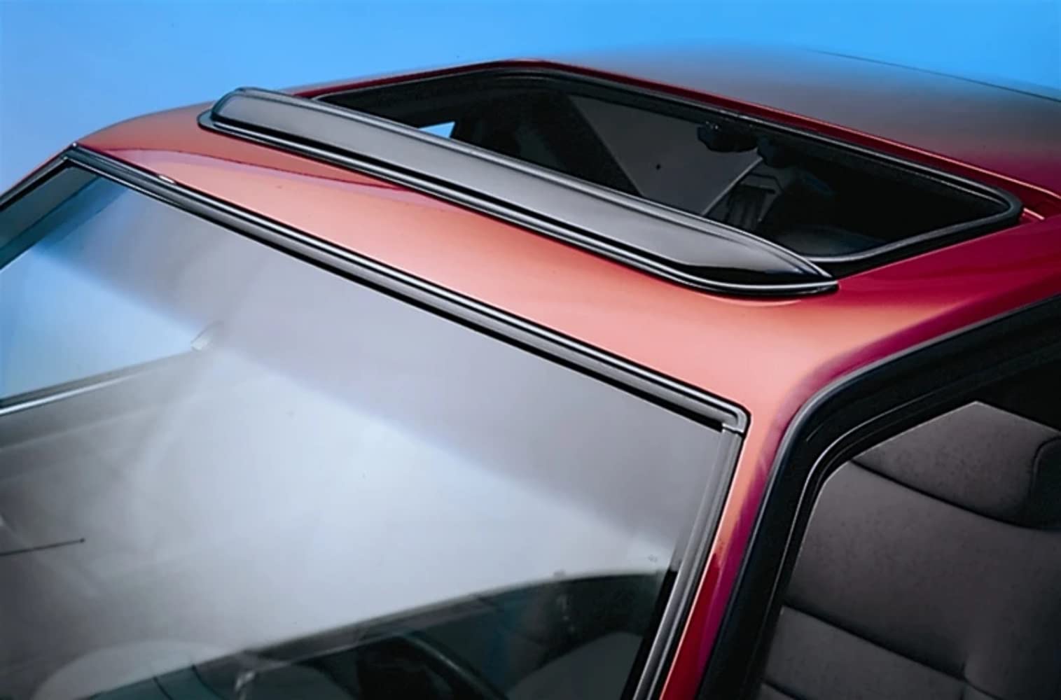 Windflector / Sun Roof Deflector Auto Ventshade [AVS] | Fits 2019 - 2024 models up to 36.5in. Wide Pop-Out Sunroof, 1 pc. | Smoke - 78062