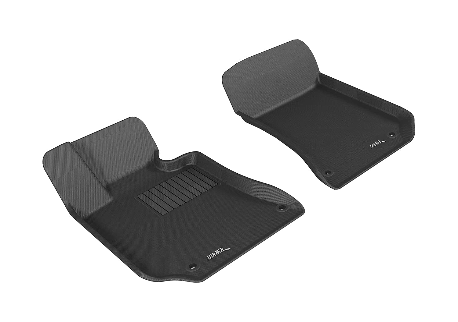 3D MAXpider KAGU Custom Fit Floor Mat (BLACK) for 2014-2018 MERCEDES-BENZ E-CLASS SEDAN/CLS-CLASS - 1ST ROW
