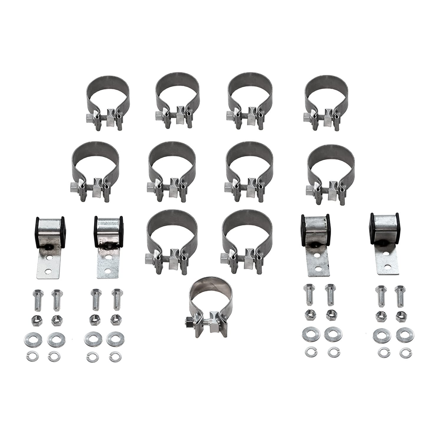 American Thunder Flowmaster 817937 Crossmember-Back Exhaust 2.5" 409 Stainless Dual Exit