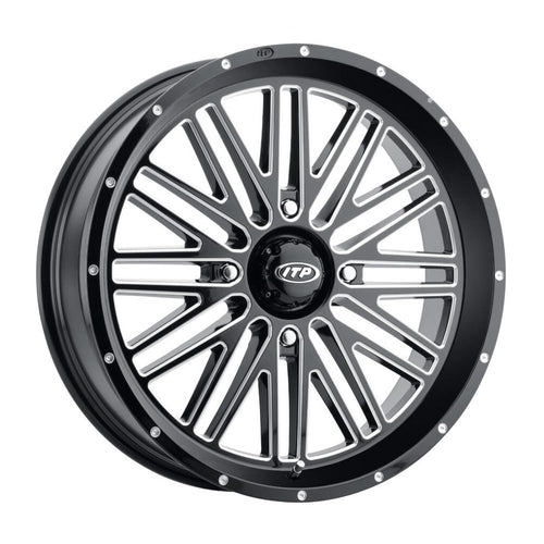 ITP 22x6.5 Momentum ATV/UTV Wheel - Gloss Black/Milled (4/137) +10mm
