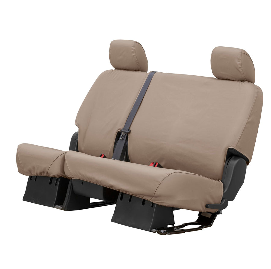 Covercraft Custom Polycotton Seat Covers | Fits 2023-2025 Honda CR-V (Includes Hybrid) | 2nd Row 60/40 Bench Seat, Taupe