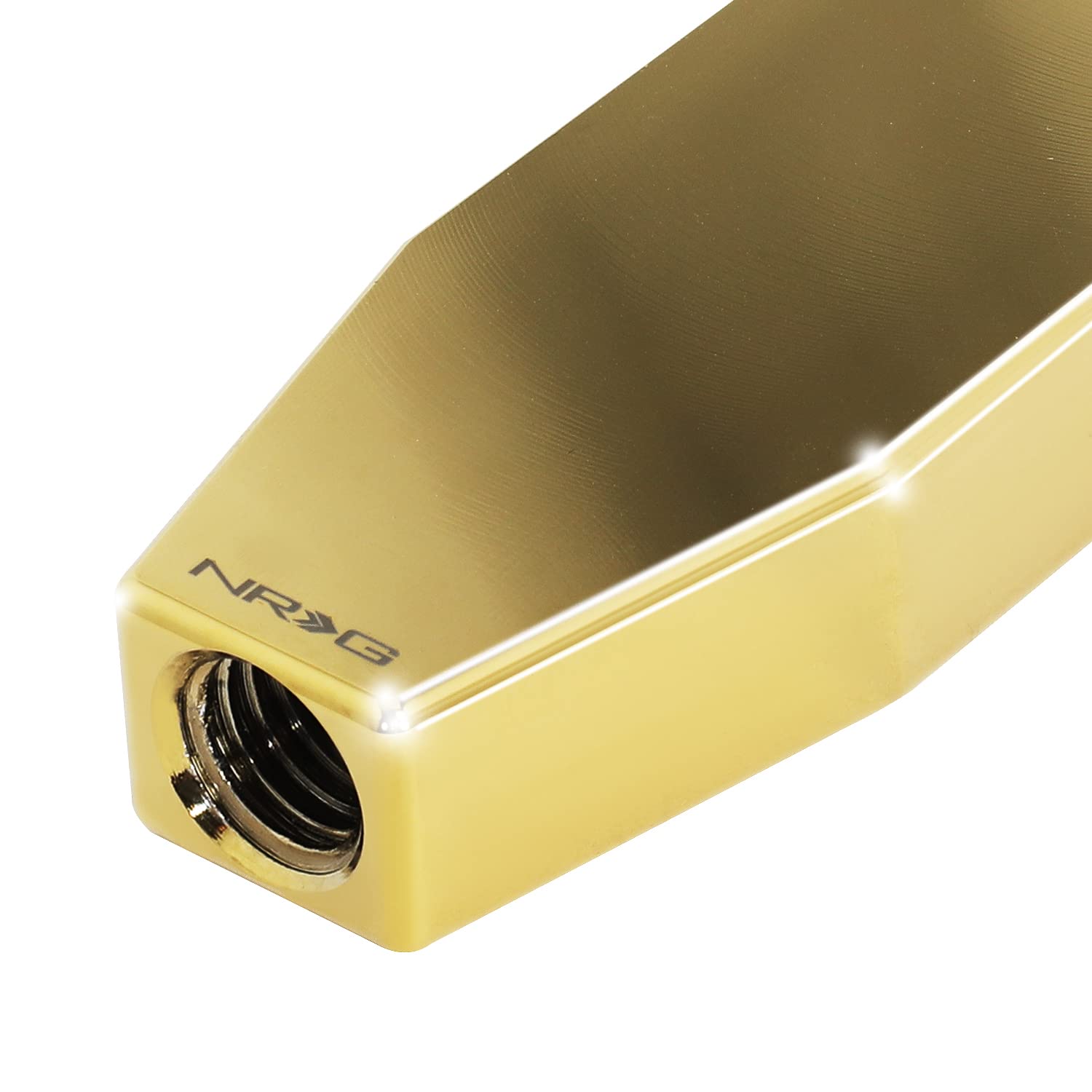 NRG Innovations M12 X 1.25 SK-600CG-12125 Aluminum Weighted Monolith Shift Knob, Chrome Gold