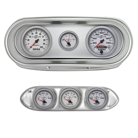 AutoMeter Dash Kit Direct Fit, Nova 62-65, Tach/Mph/Fuel/Oilp/Wtmp/Volt, Ultra-Lite Ii (2127-14)