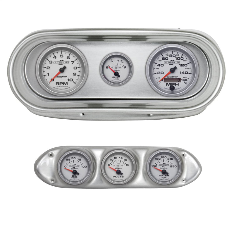 AutoMeter Dash Kit Direct Fit, Nova 62-65, Tach/Mph/Fuel/Oilp/Wtmp/Volt, Ultra-Lite Ii (2127-14)