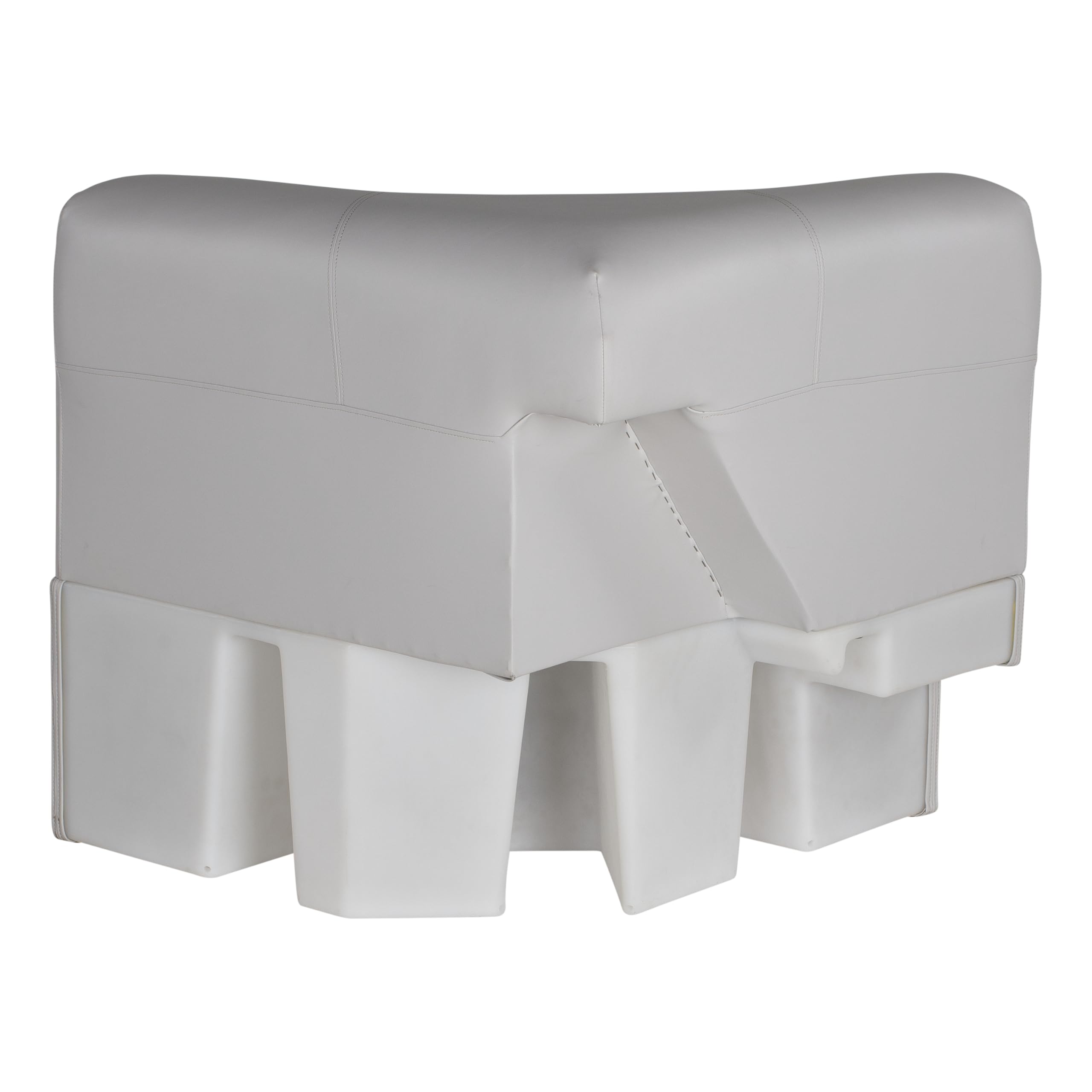 30" Radius corner pontoon seat, Lippert Sunset Collection, Contoured Foam Cushioning, Durable Marine-Grade Vinyl, Built-In Dry Storage, Poly Frame, 44"L x 28"W x 30"H – 2024021297