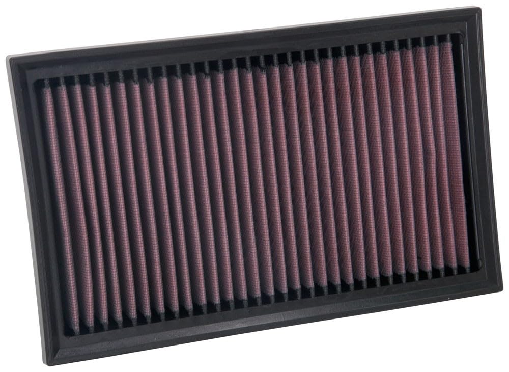 High-Flow K&N Original Lifetime Engine Air Filter: Increase Power: Premium, Washable: Compatible with 2018-2025 Volkswagen: Bora, Golf, Jetta, Taos, 33-5084