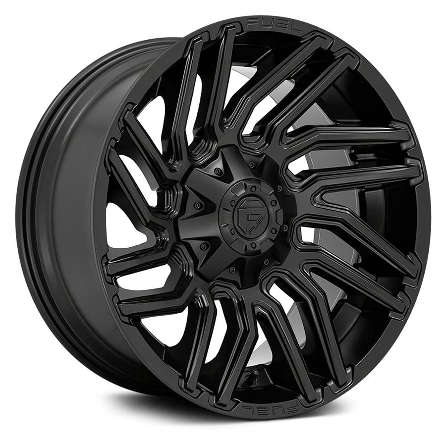 20x9 D775 TYPHOON, Bolt Pattern: 5x5.5/150, Offset: 1, MATTE BLACK, set of 1