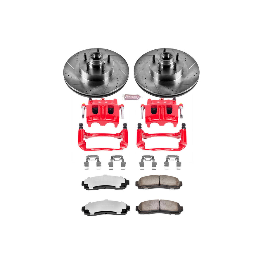 Power Stop Front KC1920-36 Z36 Truck and Tow Brake Kit with Calipers For Ford Explorer Sport 2001-2003, Ford Explorer Sport Trac 2001-2002 [Model Specific]