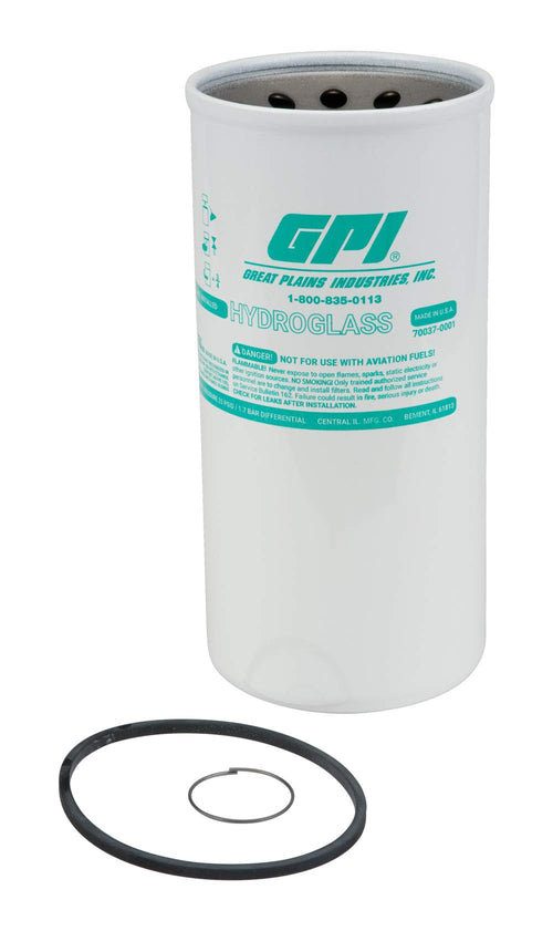 GPI Water and Particulate PW-40-2-1.5 Bio-Tek Filter for use with Fuel Transfer Pumps up to 40 GPM (151 LPM), 2 Micron, 1.5-16 UNF Thread (GPI Genuine Accessory 129340-05)