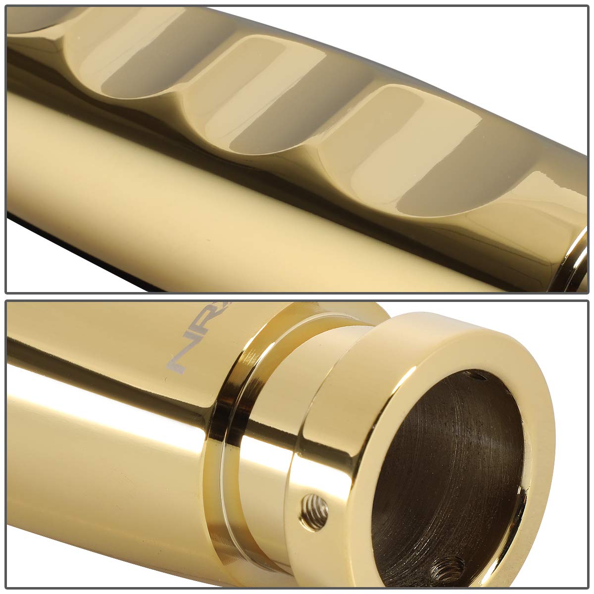 AC Style NRG Innovations Handbrake Cover - Chrome Gold Dip Automotive Trim Accessory Handbrake Cover Universal Fit Inner Diameter 21mm NRG-HK-700CG