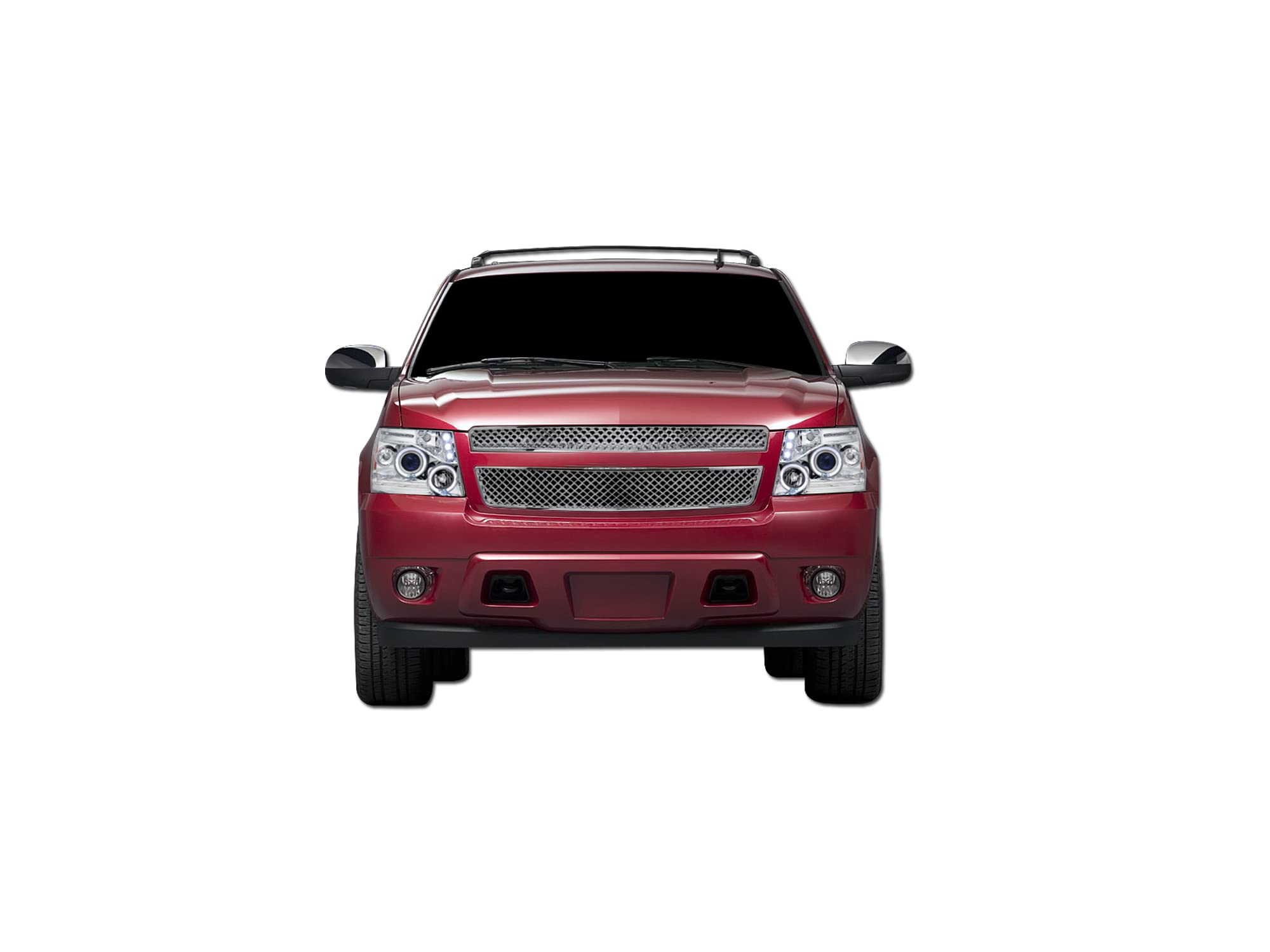 7146976 Armordillo USA Chrome Mesh Front Hood Grille Fits 2007-2014 Chevy Avalanche