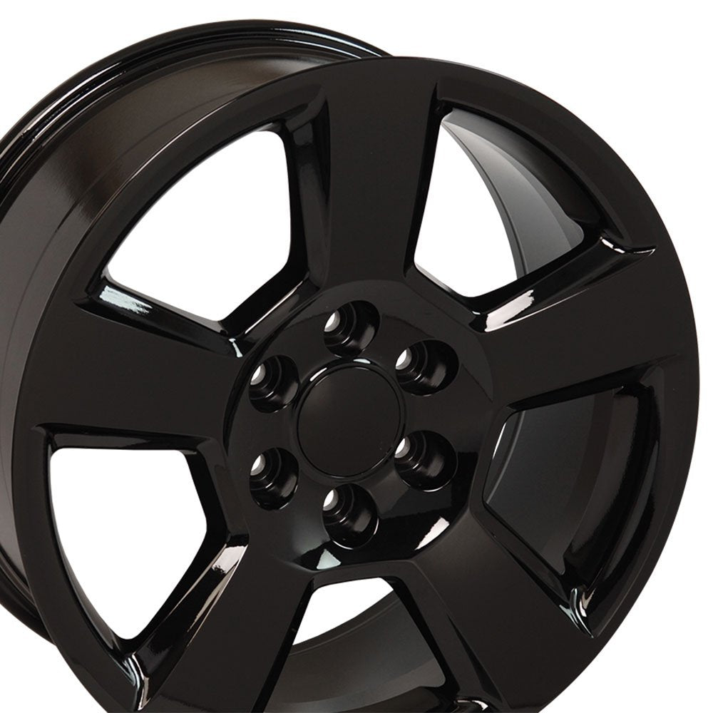 CV76 OE Wheels 20 Inch Rim Fits Tahoe Style 6x139.7 20x9 Gloss Black - Hollander 5652 (1)