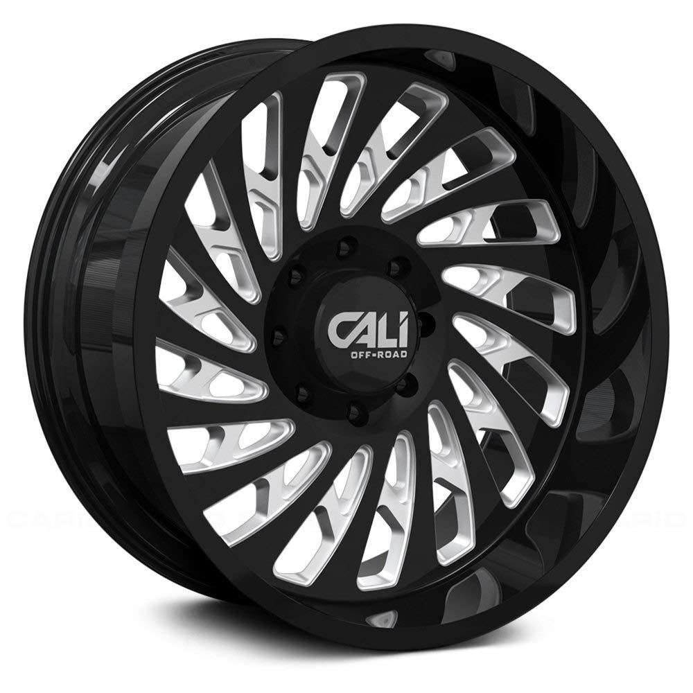 9108 CALI OFF-ROAD 9108-2183BM-30 Switchback Gloss Black/Milled 20X10 6-139.7 -30mm 106mm