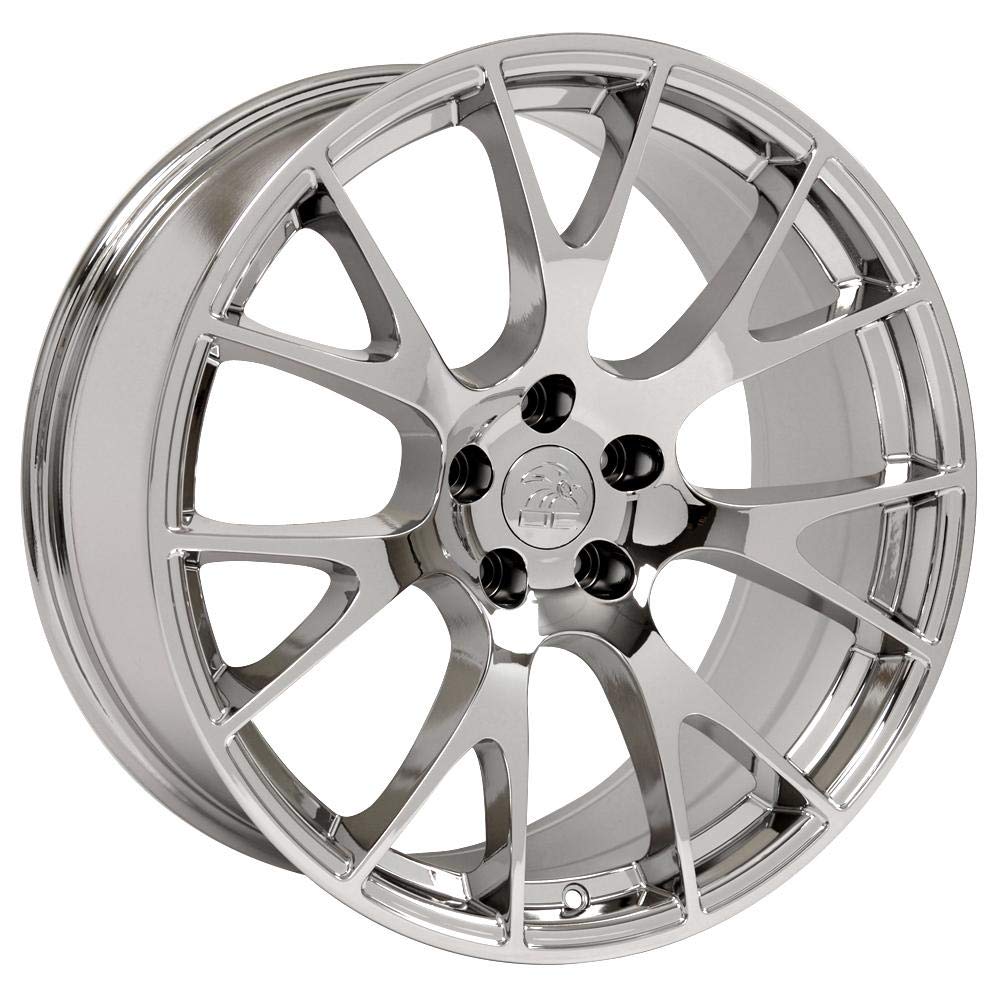22 Inch OE Wheels DG69 Rim Fits Ram Hellcat Style 5x139.7 22x10 Chrome (1)