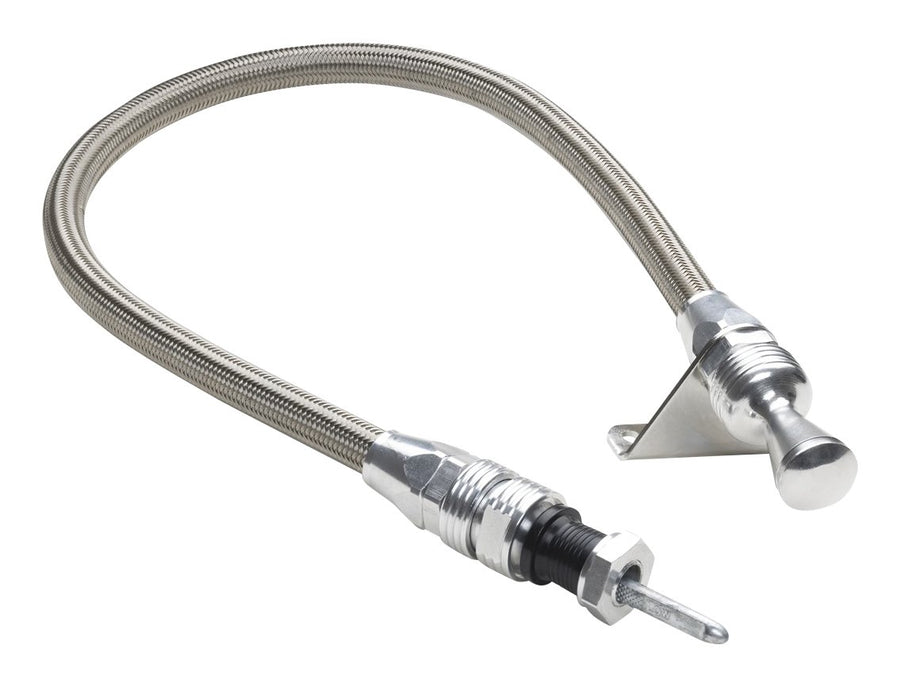 Lokar Anchor-Tight 1211744 Brite Finish Firewall Mount Dipstick for GM 200-4R Transmission