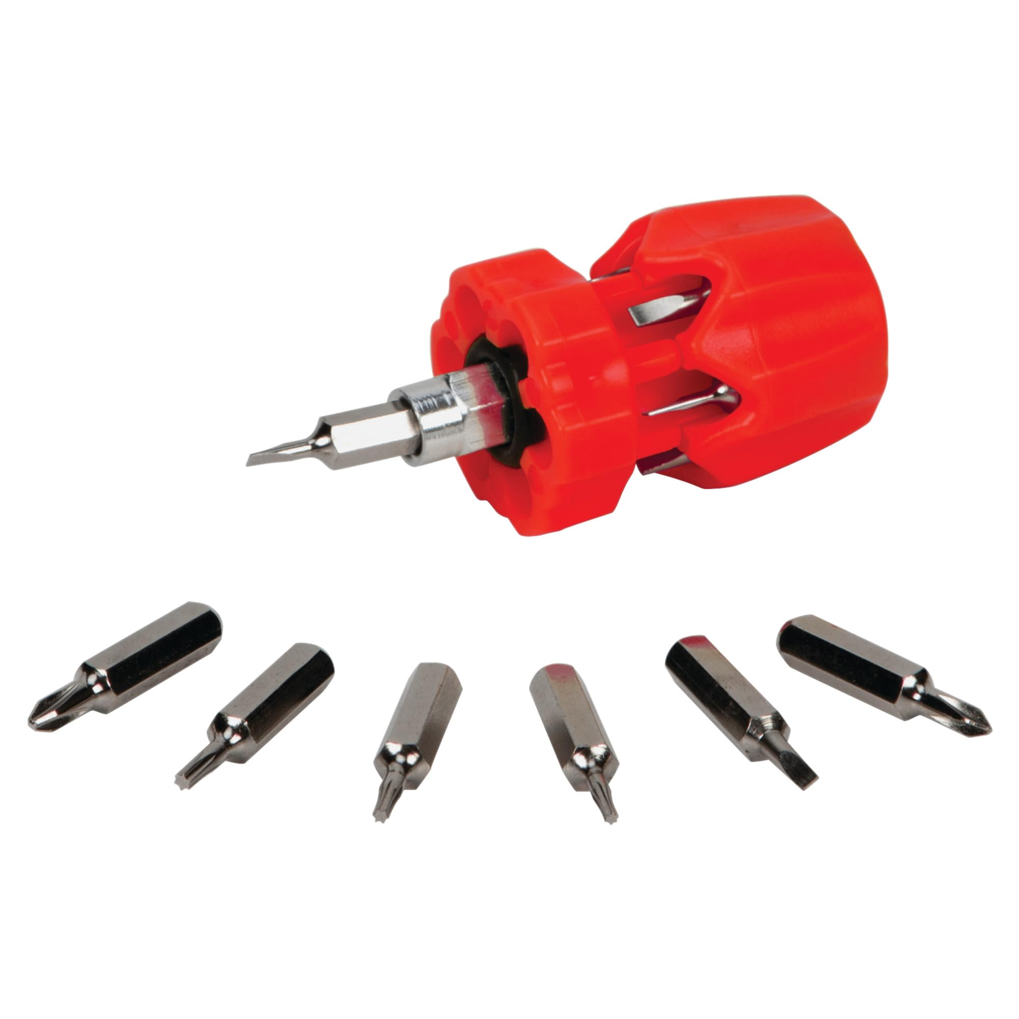 Stubby Performance Tool W476 Precision Screwdriver, 7 Piece (with Phillips, Slotted and Star Bits)
