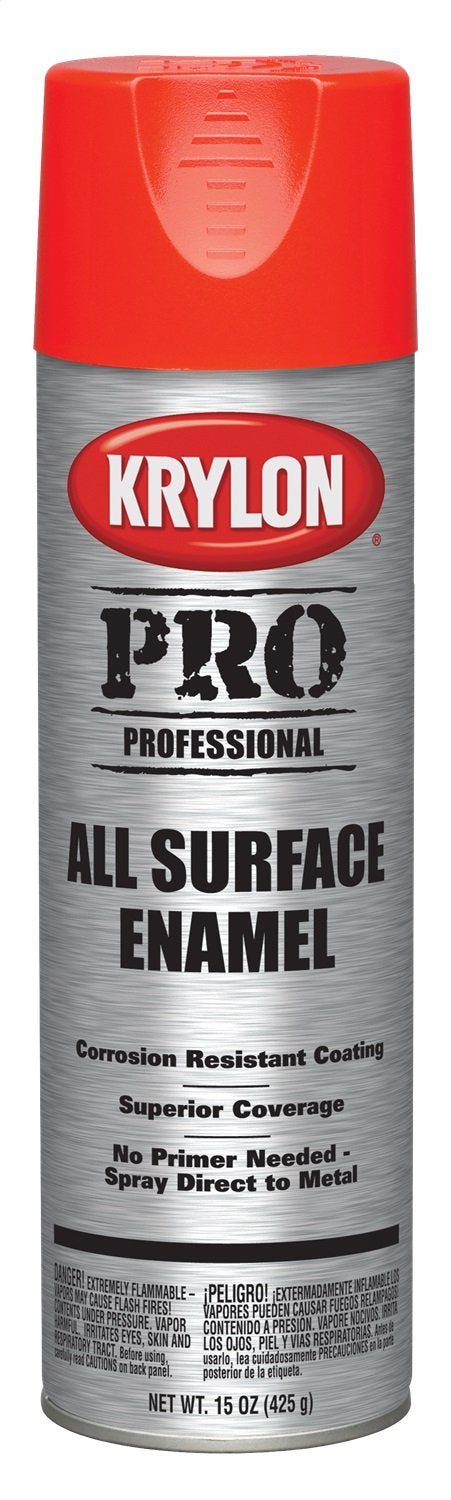Krylon Professional K05817 All Surface Enamels, Orange, 15 Ounce