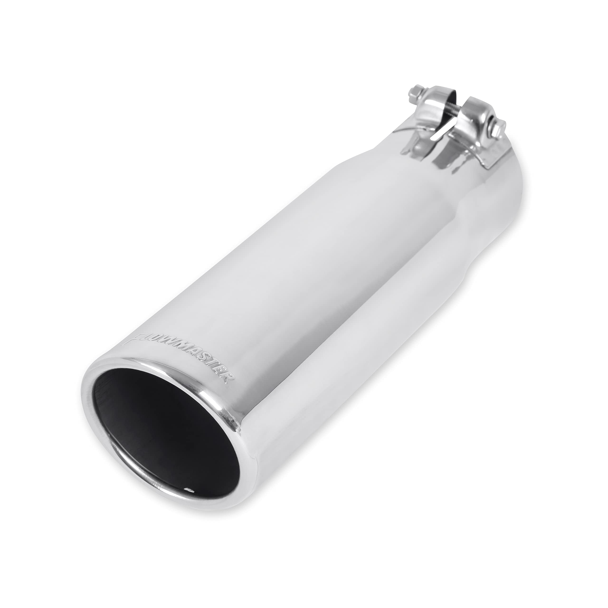 Flowmaster Exhaust Tip 15363 3.5 Inch Rolled Angle Polished 304 Stainless Steel Fits 3 Inch Tubing Clamp On
