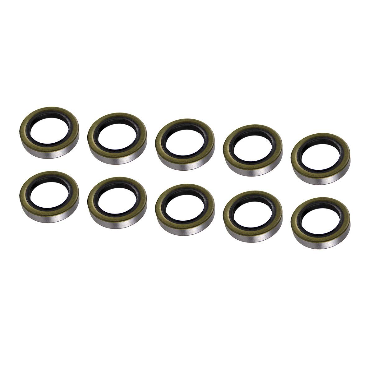 Lippert Double Lip Grease Seal Replacement for 1,250 to 8,000-lb. RV Trailer Axles, 2.25" Inner Diameter, 10-Pack - 122088
