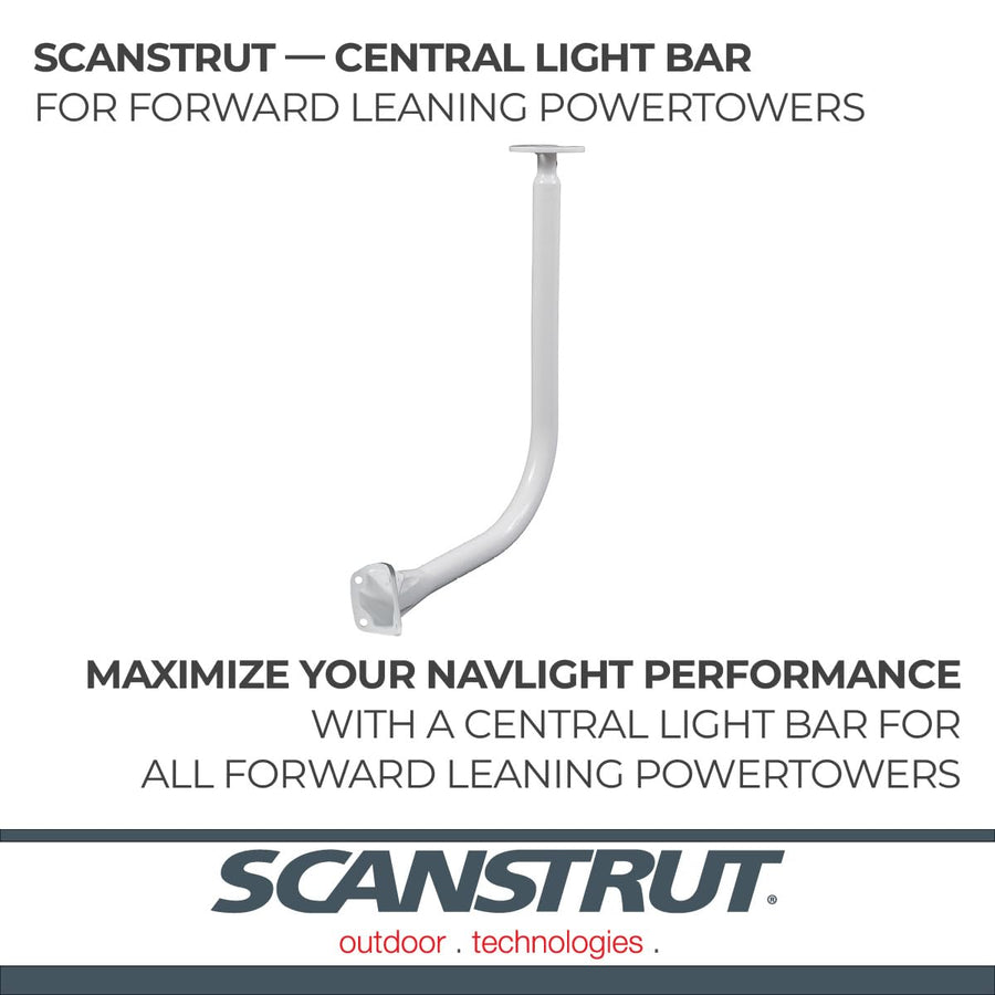 Forward Facing Scanstrut APT-F-LB-01 Aluminum Central Light Bar - White