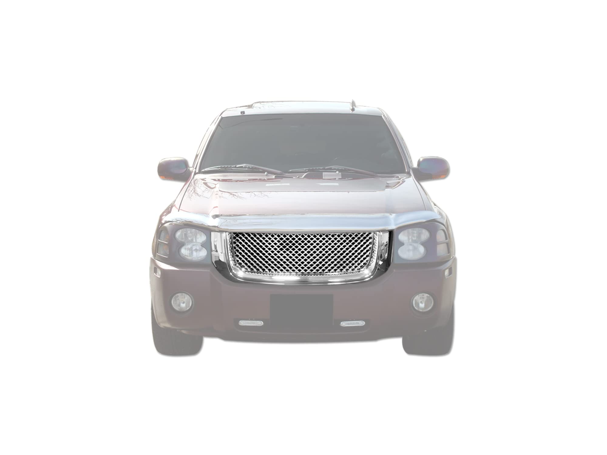 7148635 Armordillo USA Mesh Front Hood Grille - Chrome Fits 2002-2009 GMC Envoy XL