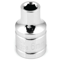6-Point Socket Performance Tool, 3/8-Inch Drive, 6mm