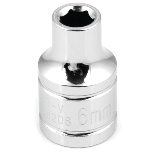 6-Point Socket Performance Tool, 3/8-Inch Drive, 6mm