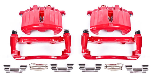 Power Stop S4764 Rear Calipers Red Powder Coated Pair For Cadillac Escalade Chevy Avalanche 1500 Silverado 1500 Suburban 1500 Tahoe Sierra 1500 Yukon XL1500 Yukon Denali [Application Specific]