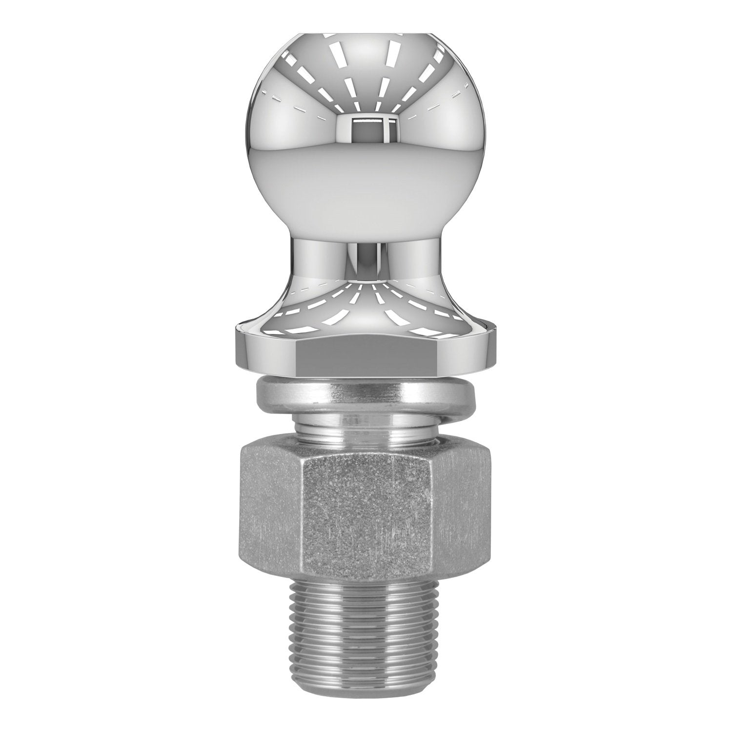 CURT Chrome Trailer Hitch Ball 40069, 10,000 lbs, 2-Inch Diameter, 1-1/4 x 2-5/8-Inch Shank