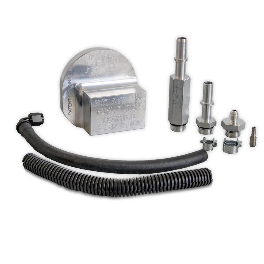 Upper Fuel Filter Bypass Kit H&S Motorsports Compatable With Ford Power Stroke 2011-2016 F250, F350, F450, F550