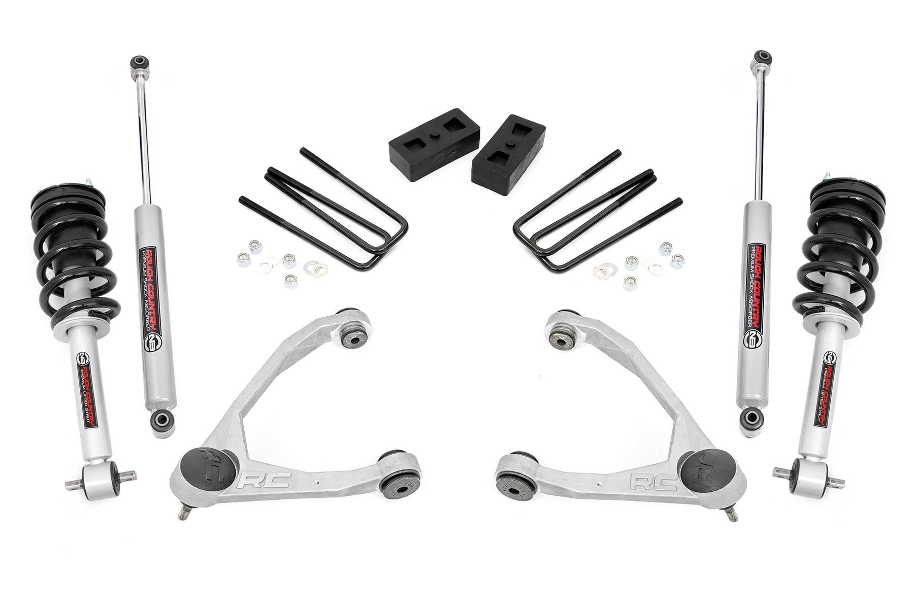 3.5" Rough Country Lift Kit w/N3 Struts for 07-13 Chevy/GMC 1500 2WD - 246.23