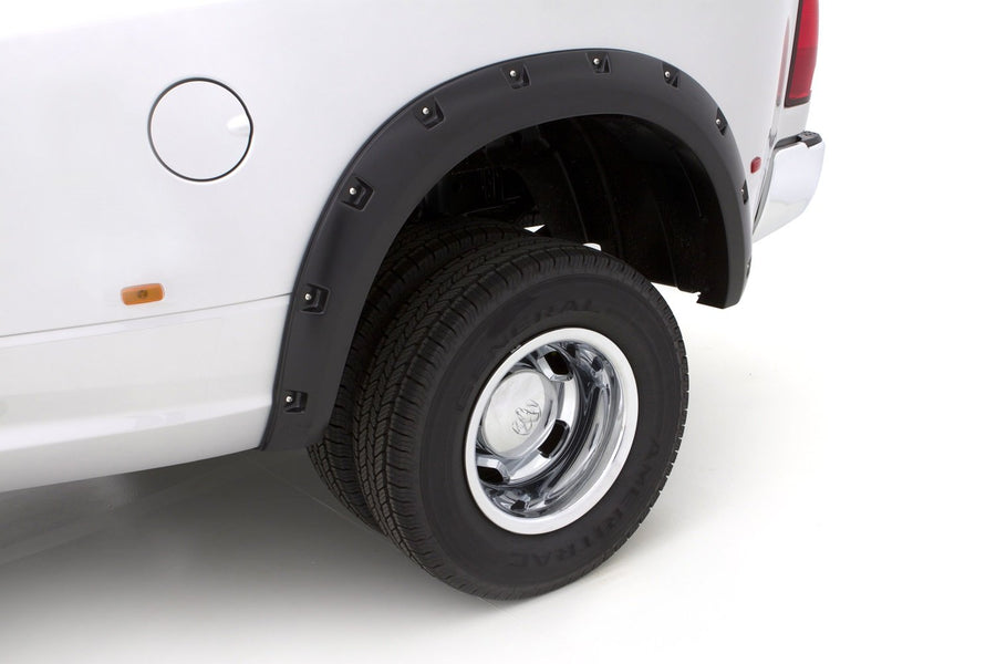 Lund Elite Series RX205SB Black Rivet Style Standard Rear Fender Flare - 2 Piece