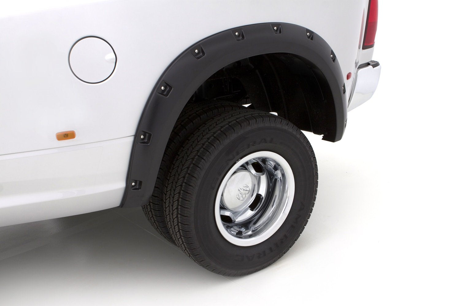 Lund Elite Series RX205TB Black Rivet Style Textured Rear Fender Flare - 2 Piece