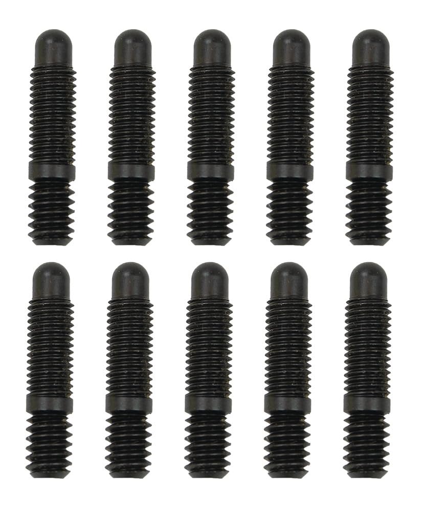 Bullet Nose Moroso Studs, 1/4-20 x 1/4-28 x 1.187 Length, Pack of 10
