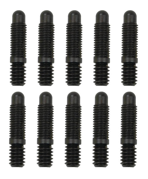 Bullet Nose Moroso Studs, 1/4-20 x 1/4-28 x 1.187 Length, Pack of 10